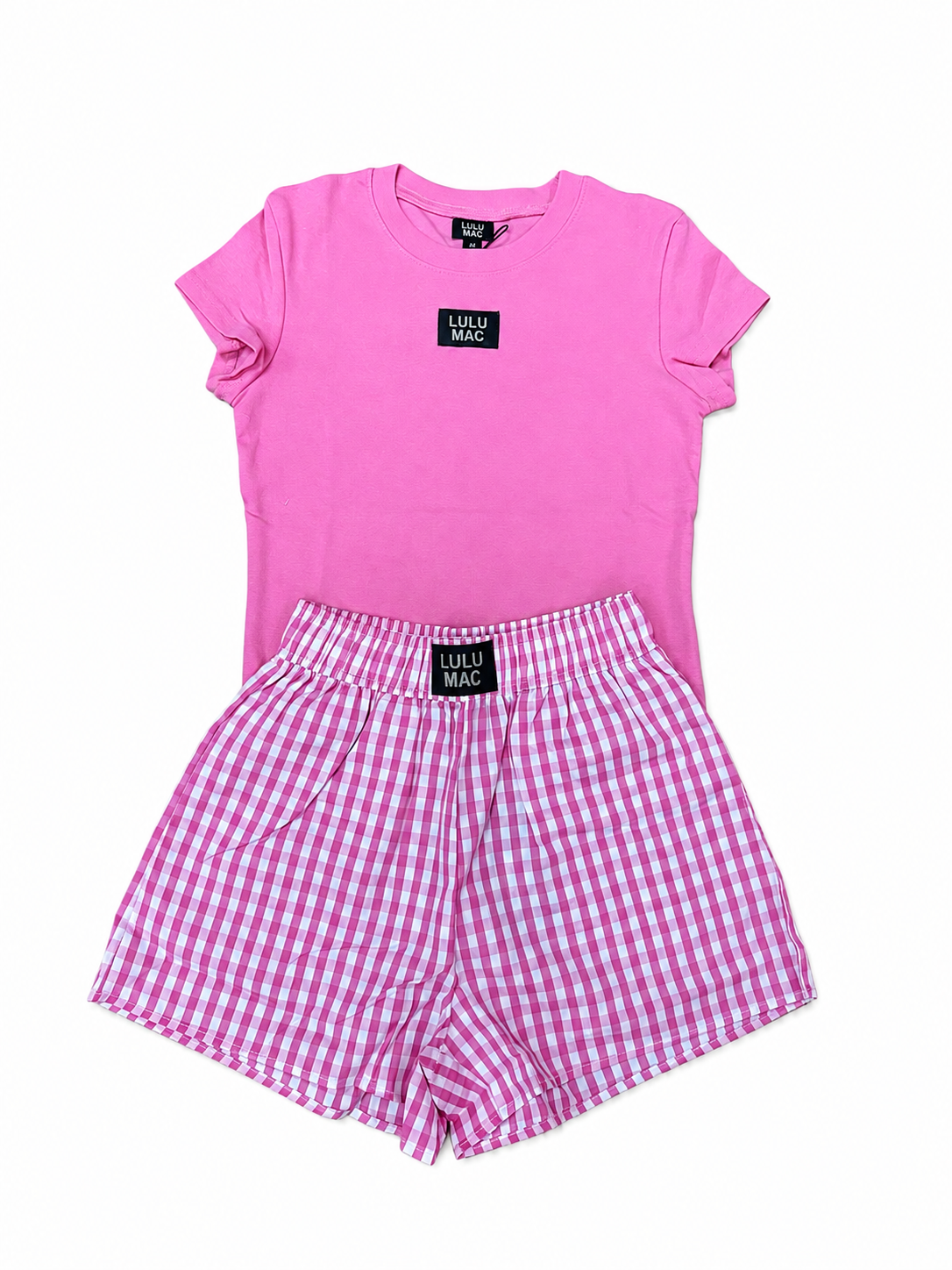 PINK GINGHAM BOXER
