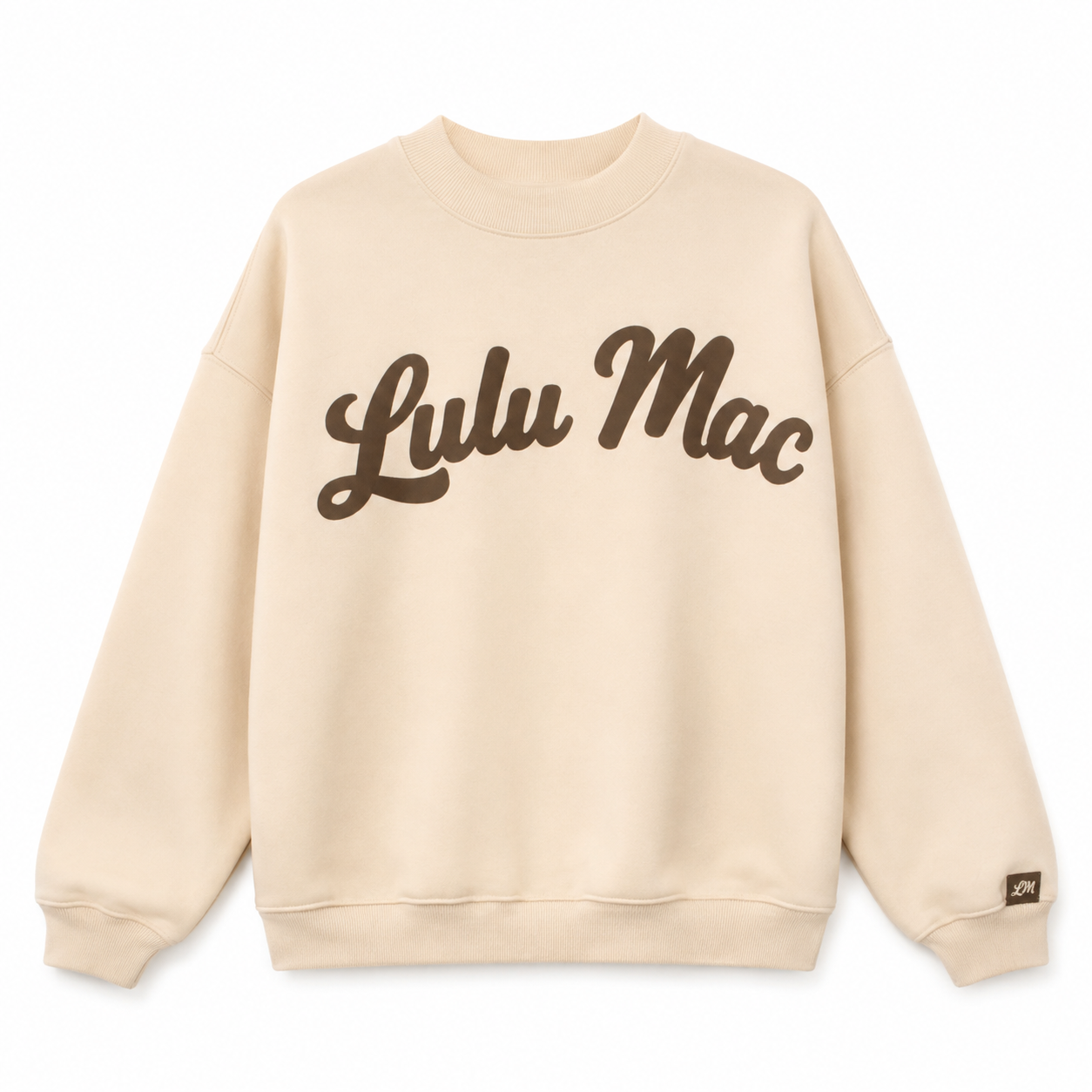 LULUMAC SCRIPT CREAM / BROWN