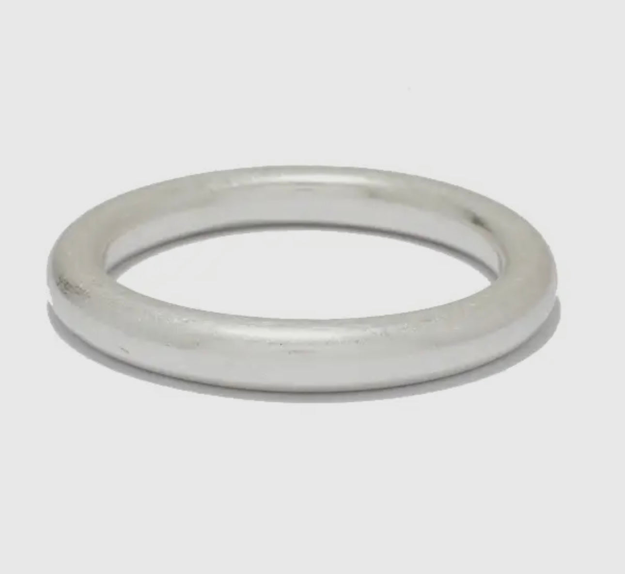 THICK MATTE SILVER BRACELET